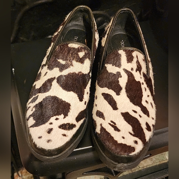 Donald J Pliner Mickey Calf Hair Slim Loafers, Size 6 - Picture 2 of 8